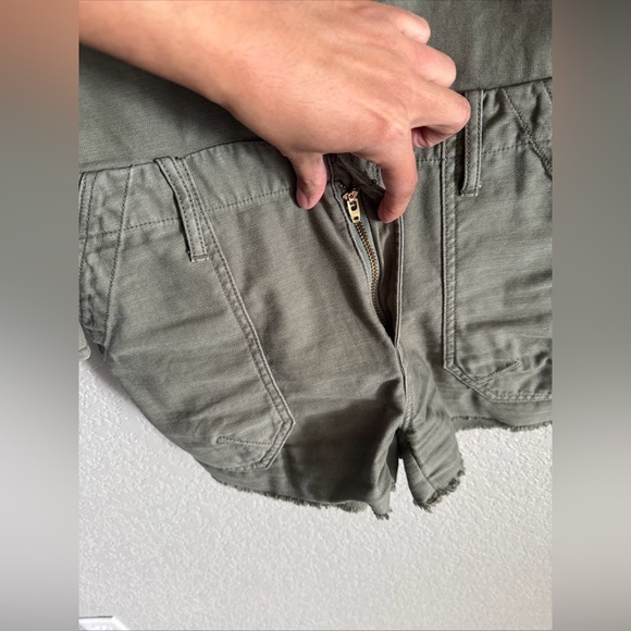 Frame Military Denim Utility Romper Green Size Small - Picture 7 of 10